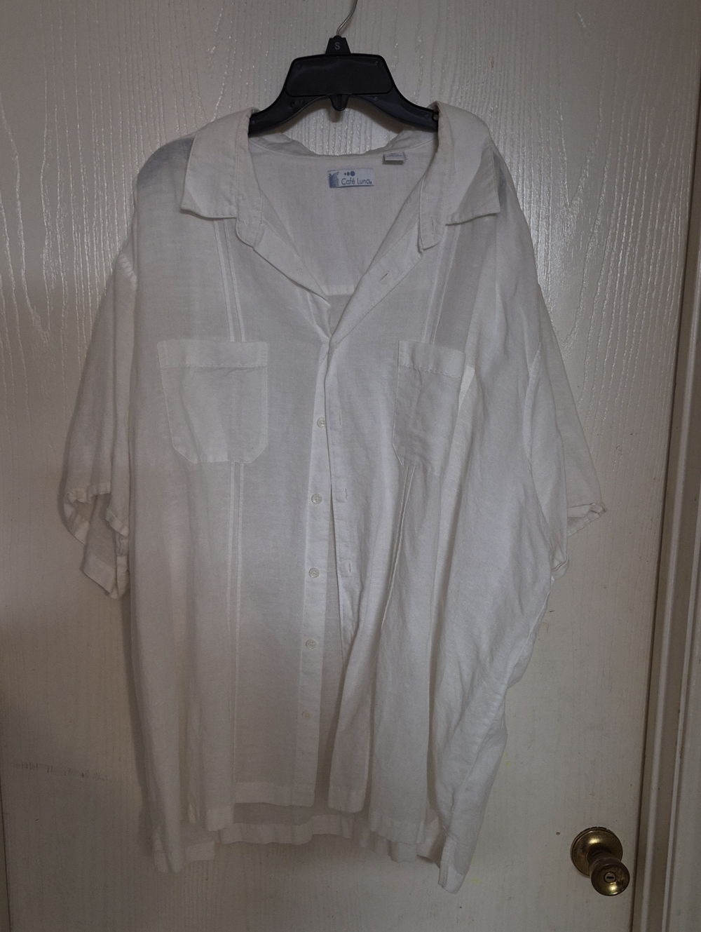 Men's Guayavera "Cafe Luna" 3 XL- Preowned